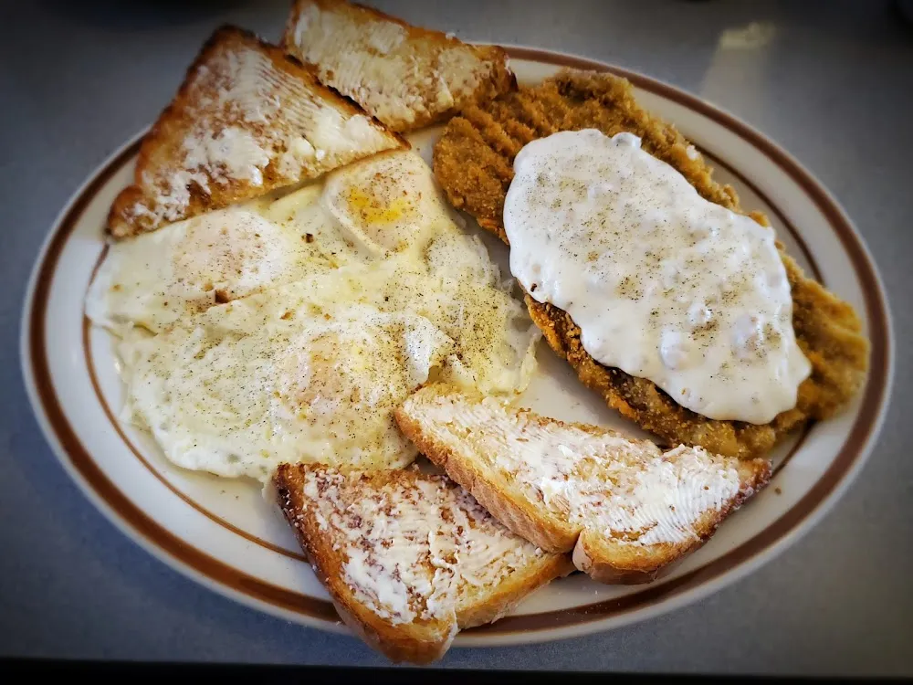 Country Fried Steak and Eggs