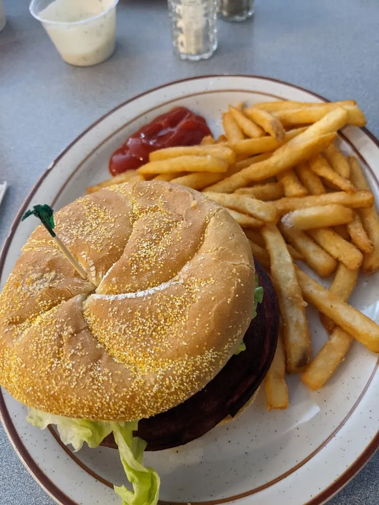 Fried Bologna Sandwich and Fries